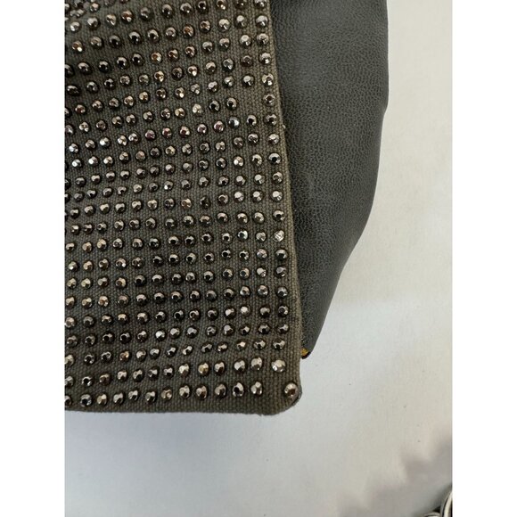 Forever 21 Gray Vegan Leather & Rhinestone Crossbody Bag With Zebra Lining Blemi - Picture 14 of 16